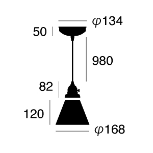 ARTWORK STUDIO AW-0371Z Stained glass-pendant Checker (ステンドグラスペンダント チェッカー)
 寸法画像