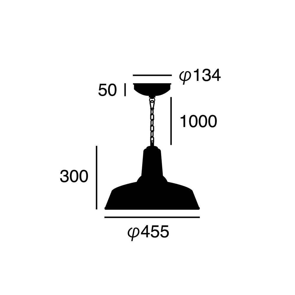ARTWORK STUDIO AW-0447Z-GN Classic enamel-pendant (クラシックエナメルペンダント)　【L】 グリーン
 寸法画像