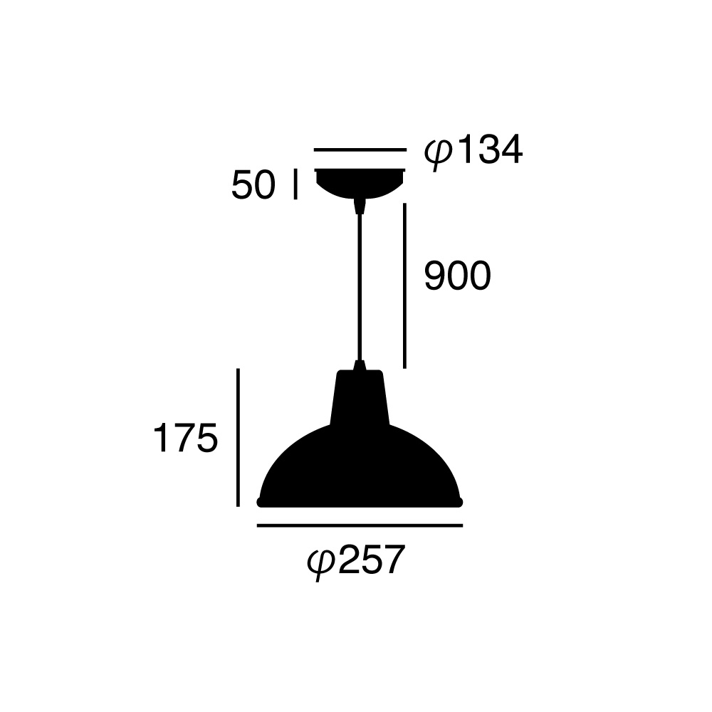 ARTWORK STUDIO AW-0458Z-BU Daily enamel-pendant（デイリーエナメルペンダント） バター
 寸法画像