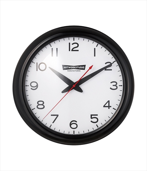 ARTWORK STUDIO TK-2071BK/WH ウォールクロック「Franklin-clock（フランクリンクロック）」  (ブラック+ホワイト) 画像1