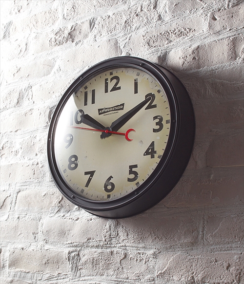 ARTWORK STUDIO TK-2072WH/WH  ウォールクロック「Engineered-clock（エンジニアードクロック）」 (ホワイト+ホワイト) 画像2