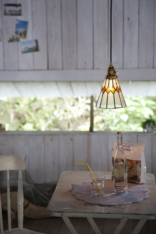 ARTWORK STUDIO AW-0388Z Stained glass-pendant Break (ステンドグラスペンダント ブレイク) 画像1