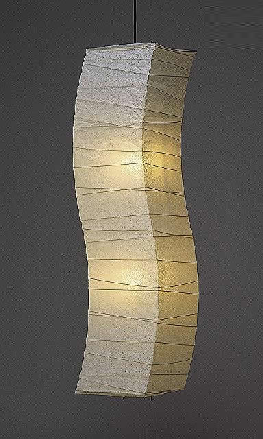 林工芸 PL-33 林工芸 PL-33(LED2) 和紙ペンダント/Lサイズ 和紙(春雨紙) 画像1