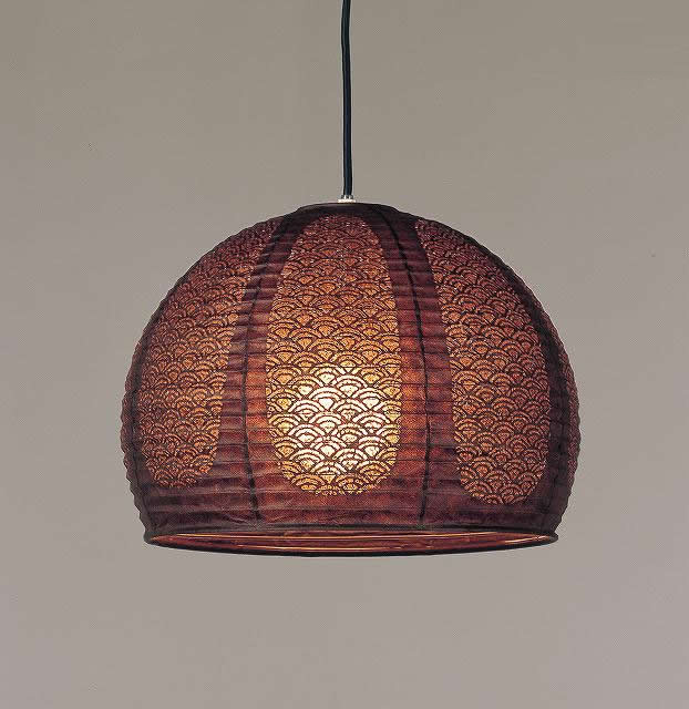 林工芸 TP-1152 林工芸 TP-1152(LED) 和紙ペンダント/レース和紙 青海波 窓灯りシリーズ 画像1