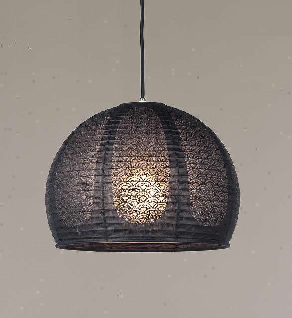 林工芸 TP-1153 林工芸 TP-1153(LED) 和紙ペンダント/レース和紙 青海波 窓灯りシリーズ 画像1