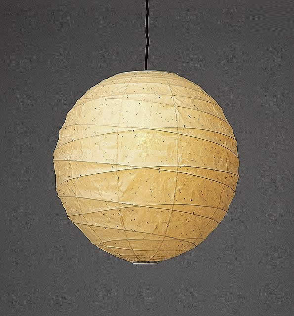 林工芸 TP-24KK 林工芸 TP-24KK(LED) 和紙ペンダント/提灯（アート紙）楮黒皮入り紙) 画像1