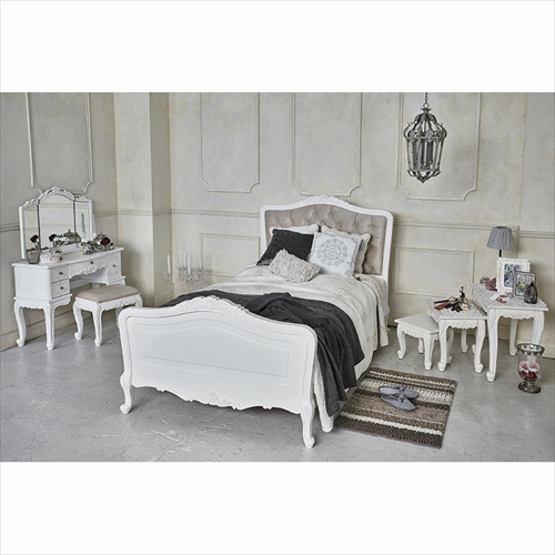  RB-1660AW-SD ヴィオレッタシリーズ　ベッド(アンティークホワイト) 画像1