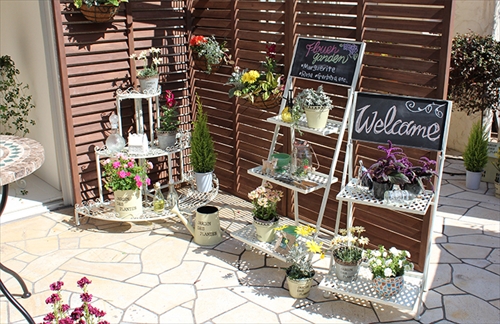  LBC-4822AB ガーデンシリーズ　ボードキャビネット(アンティークブラウン) 画像2