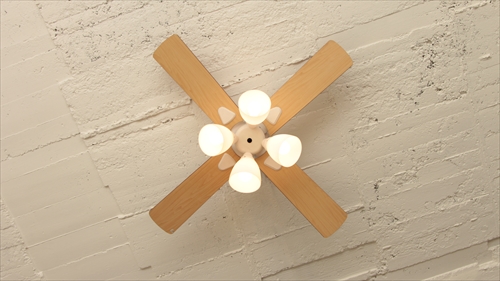  IF-101-WH シーリングファン 4灯 ホワイト　LEDランプ付 画像1