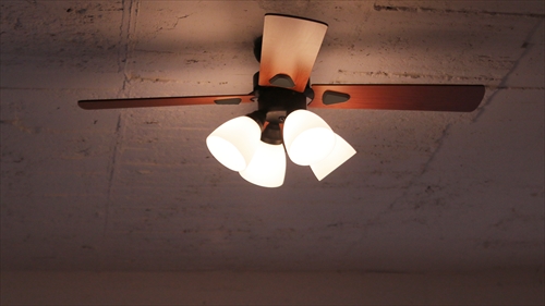  IF-101-BK シーリングファン 4灯 ブラック　LEDランプ付 画像3