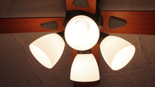  IF-101-BK シーリングファン 4灯 ブラック　LEDランプ付 画像4