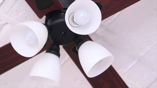  IF-101-BK シーリングファン 4灯 ブラック　LEDランプ付 画像2