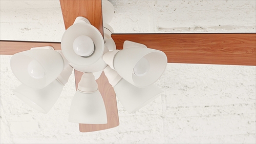  IF-102-WH シーリングファン 6灯 ホワイト　LEDランプ付 画像5