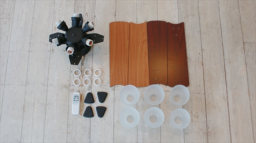  IF-102-WH シーリングファン 6灯 ホワイト　LEDランプ付 画像7