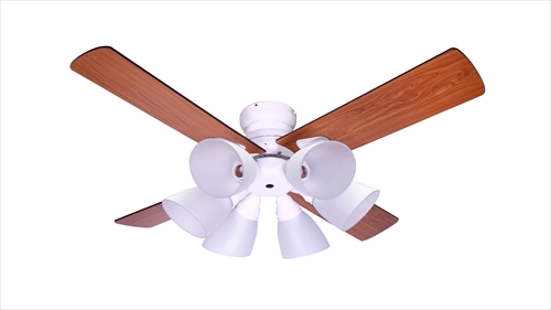  IF-102-WH シーリングファン 6灯 ホワイト　LEDランプ付 画像8