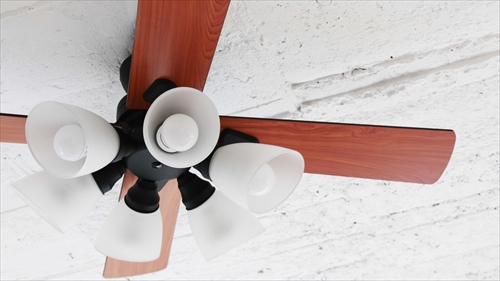  IF-102-BK シーリングファン 6灯 ブラック　LEDランプ付 画像2