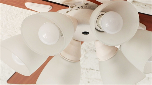  IF-102-WH シーリングファン 6灯 ホワイト　LEDランプ付 画像3