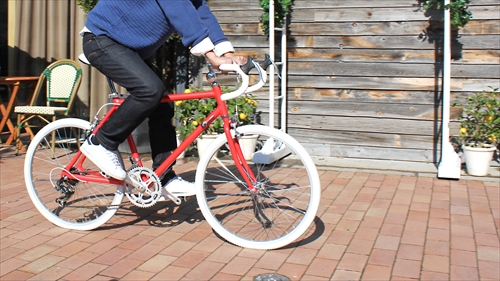 WACHSEN BSR-2401-RD 24インチアルミロードバイク　14段変速 HimmelsRD（コーラルレッド） 画像5