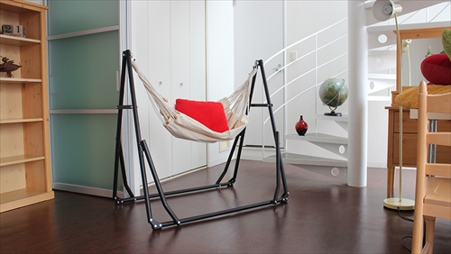  SFF-03-BK 2WAY自立式ポータブルハンモック　&ハンモックチェア C-1 -BLACK- 画像11