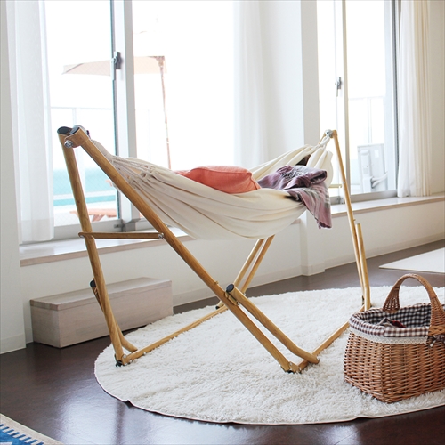  SFF-04-WD 3WAY自立式ポータブルハンモック　&ハンモックチェア +One C-2 -WOOD- 画像2