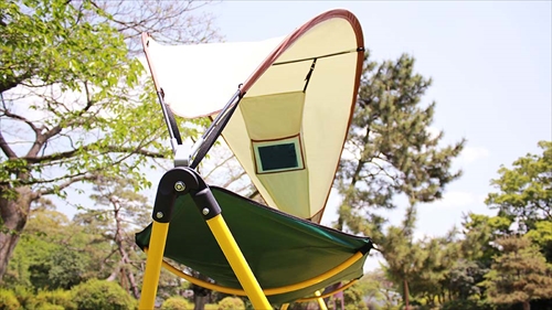  SFF-06-GR 自立式ポータブルハンモック　ルーフ付ハンモックシアターセット 画像5