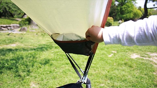  SFF-06-BR 自立式ポータブルハンモック　ルーフ付ハンモックシアターセット 画像4