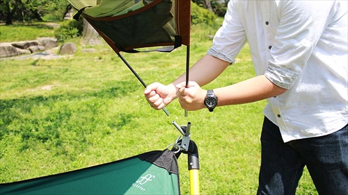  SFF-06-GR 自立式ポータブルハンモック　ルーフ付ハンモックシアターセット 画像7