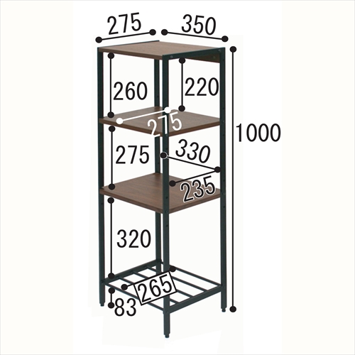  ANR-2396BR anthem Slim Rack4段 画像12