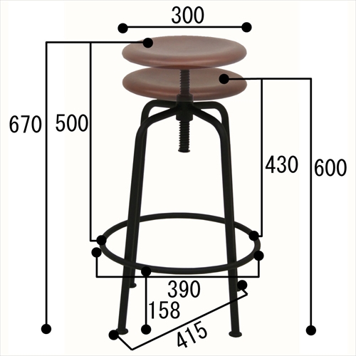  ANS-2389BR anthem Stool 画像11