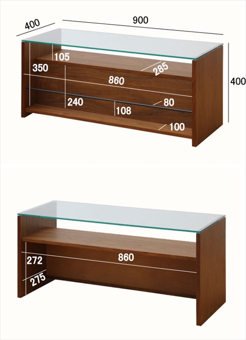  ANT-2390BRCL ガラステーブル 画像1