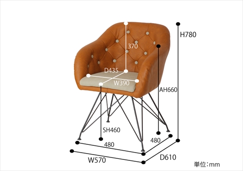  CH-2803BE-BR チェアー 画像15
