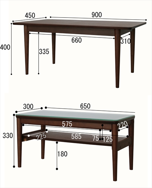  EMT-2412BR Nest Table 画像8