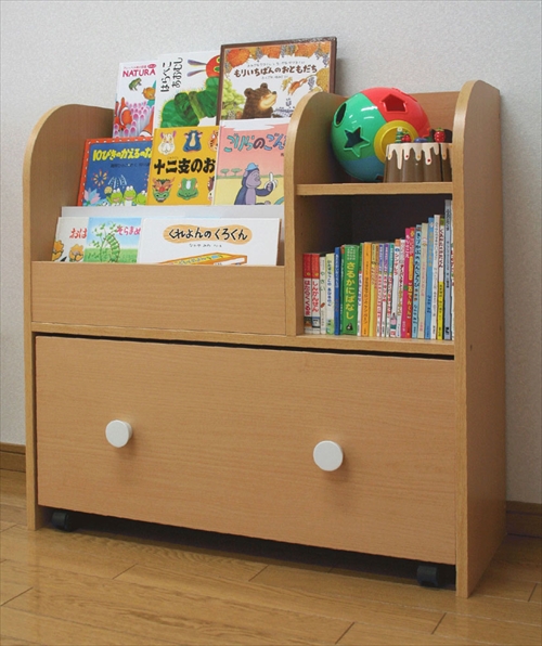  KDR-2140NA ｷｯｽﾞおもちゃ箱付き絵本ﾗｯｸ 画像11