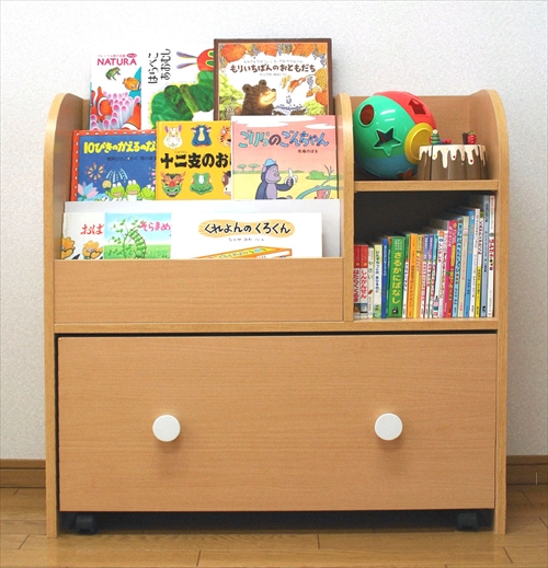  KDR-2140NA ｷｯｽﾞおもちゃ箱付き絵本ﾗｯｸ 画像12