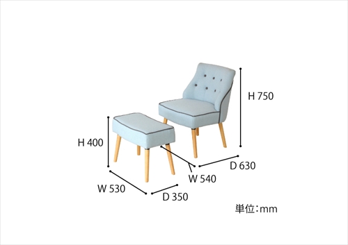  SF-2797LBL ソファー＆オットマン 画像19
