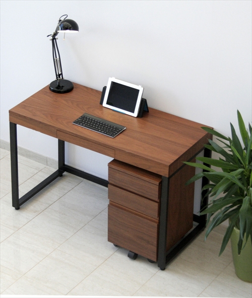  T-2546BR Walnut DeskW1100 画像5