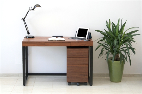  T-2546BR Walnut DeskW1100 画像6