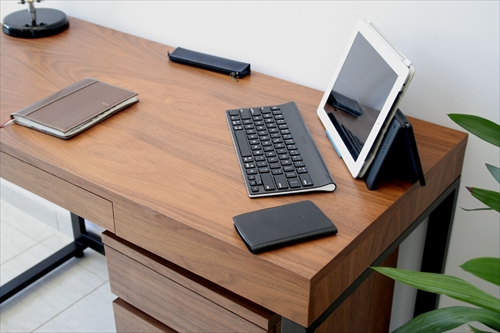  T-2546BR Walnut DeskW1100 画像7