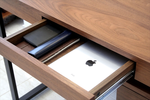  T-2546BR Walnut DeskW1100 画像9