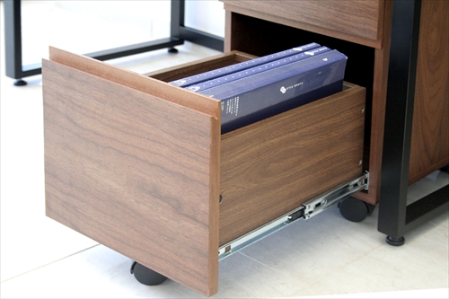  T-2546BR Walnut DeskW1100 画像11