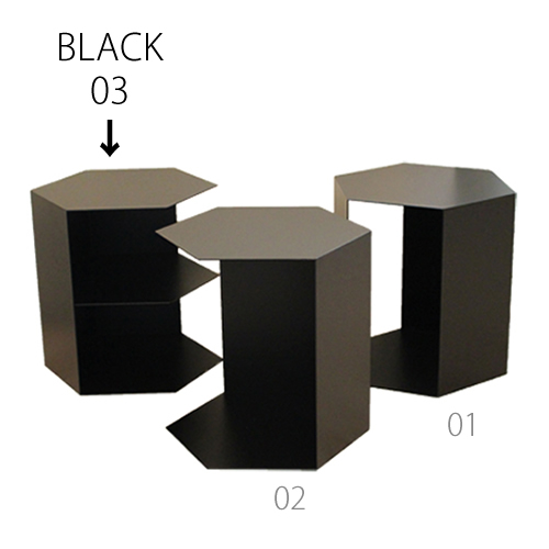 三代目板金屋 honeycomb-03-bk honeycomb 前面開放型(棚板付き)　スチール製 画像3