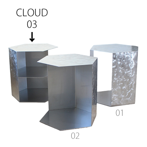 三代目板金屋 honeycomb-03-cl honeycomb 前面開放型(棚板付き)　ステンレス製 画像1