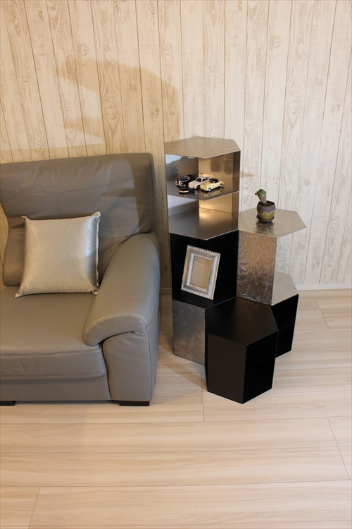 三代目板金屋 honeycomb-03-cl honeycomb 前面開放型(棚板付き)　ステンレス製 画像3