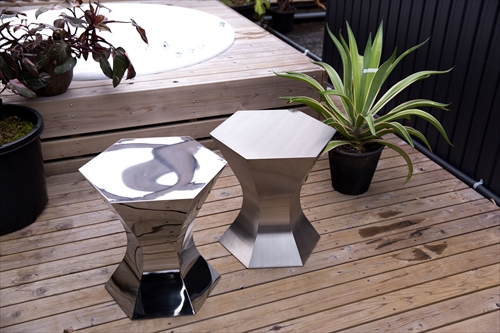 三代目板金屋 pokkuri-st pokkuri サイドテーブル(鏡面仕上げ) 画像4