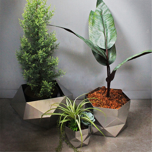 三代目板金屋 hexagon-sbowl hexagon　鉢カバー　小 画像1