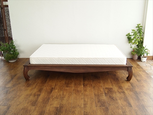 サンフラワーラタン B602KA チーク ベッドフレーム ダブル 画像2