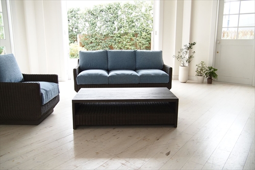 サンフラワーラタン C126-3GYR Breeze 3Pソファ 画像5