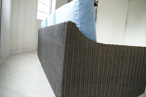 サンフラワーラタン C126-3GYR Breeze 3Pソファ 画像6