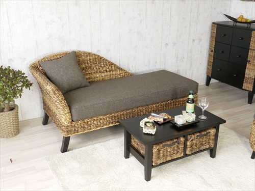 サンフラワーラタン C148-3AT バナナリーフ カウチソファ 画像1