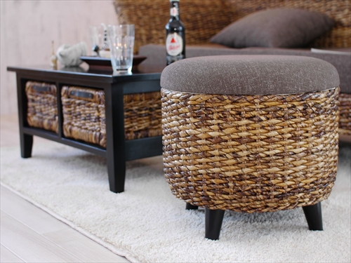 サンフラワーラタン C205AT バナナリーフ スツール 画像1